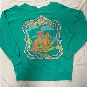 Happy Trails Green Sweatshirt